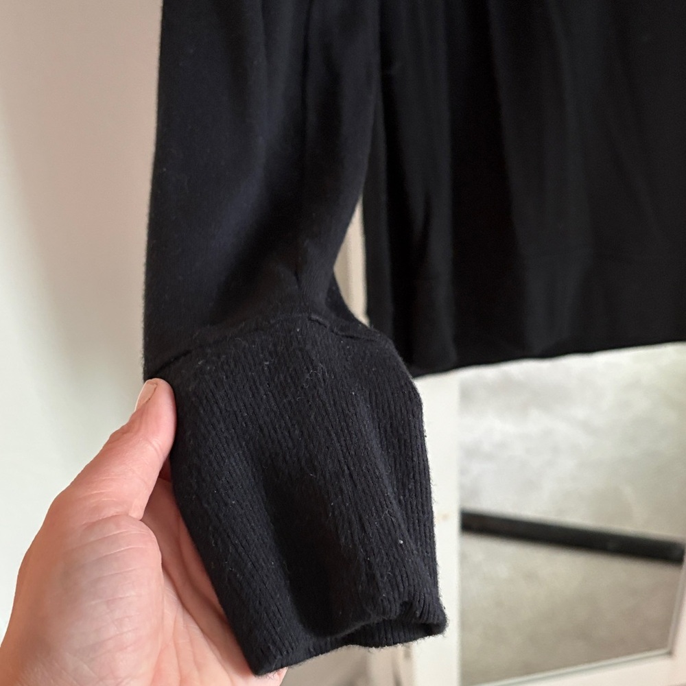 Athleta Black Cut-Out Long Sleeve Top - Picture 3 of 5